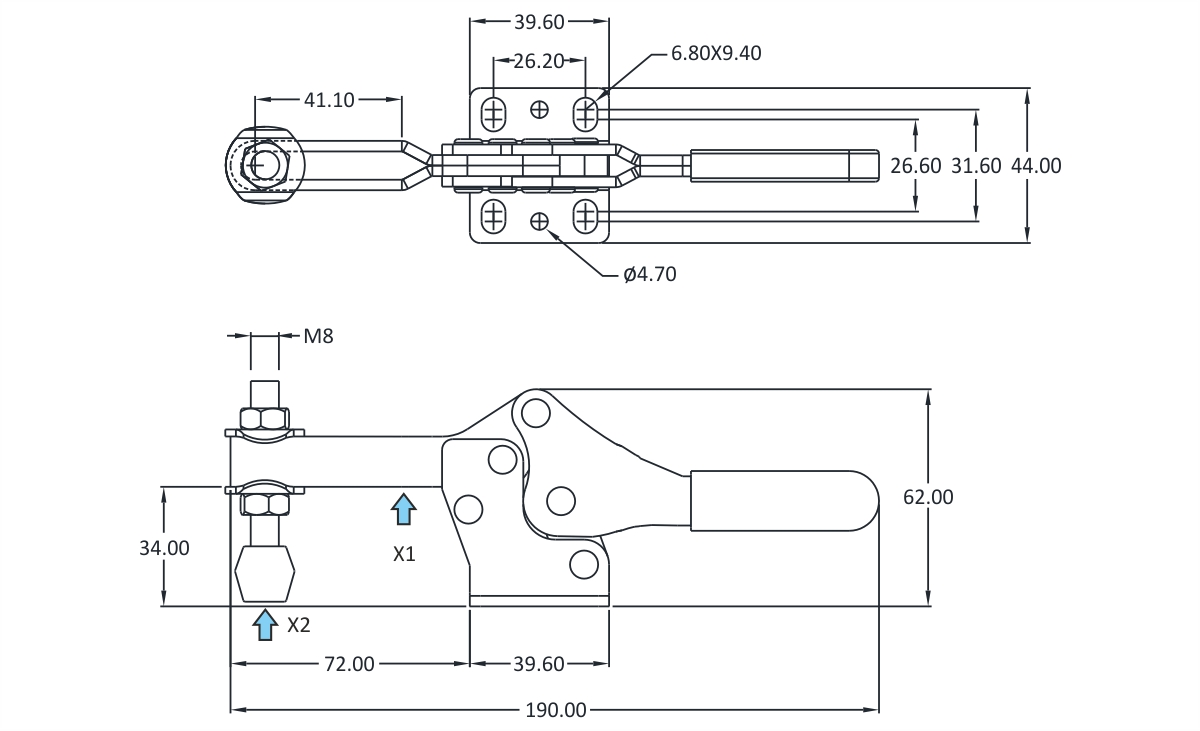 H-227-U-AB Product technical image