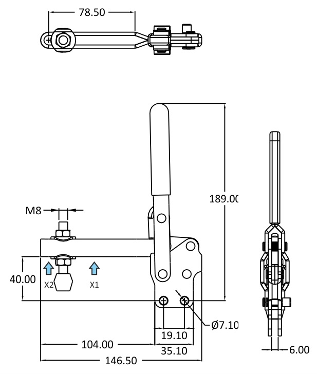 VTC-207-ULB-AB Product technical image